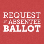 Absentee Voting Sign